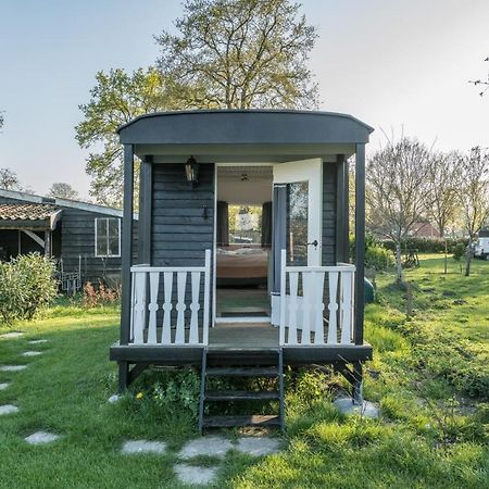 Pipowagen Elsebein Groningen Westerwolde Unieke Ligging Met Eigen Tuin En Vrij Uitzicht Over Veld Naar Natuurgebied Onstwedde 외부 사진